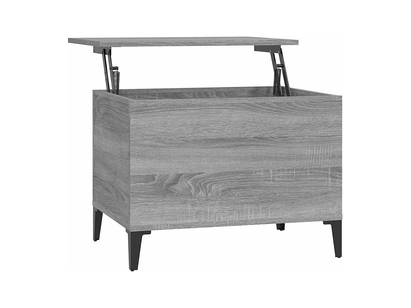 Mesa de centro | Mesa auxiliar madera contrachapada roble ahumado 90x50x36,5 cm SHL2857