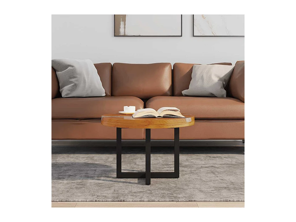 Mesa de centro | Mesa auxiliar salon de madera contrachapada negro 55x35x66 cm SHL486