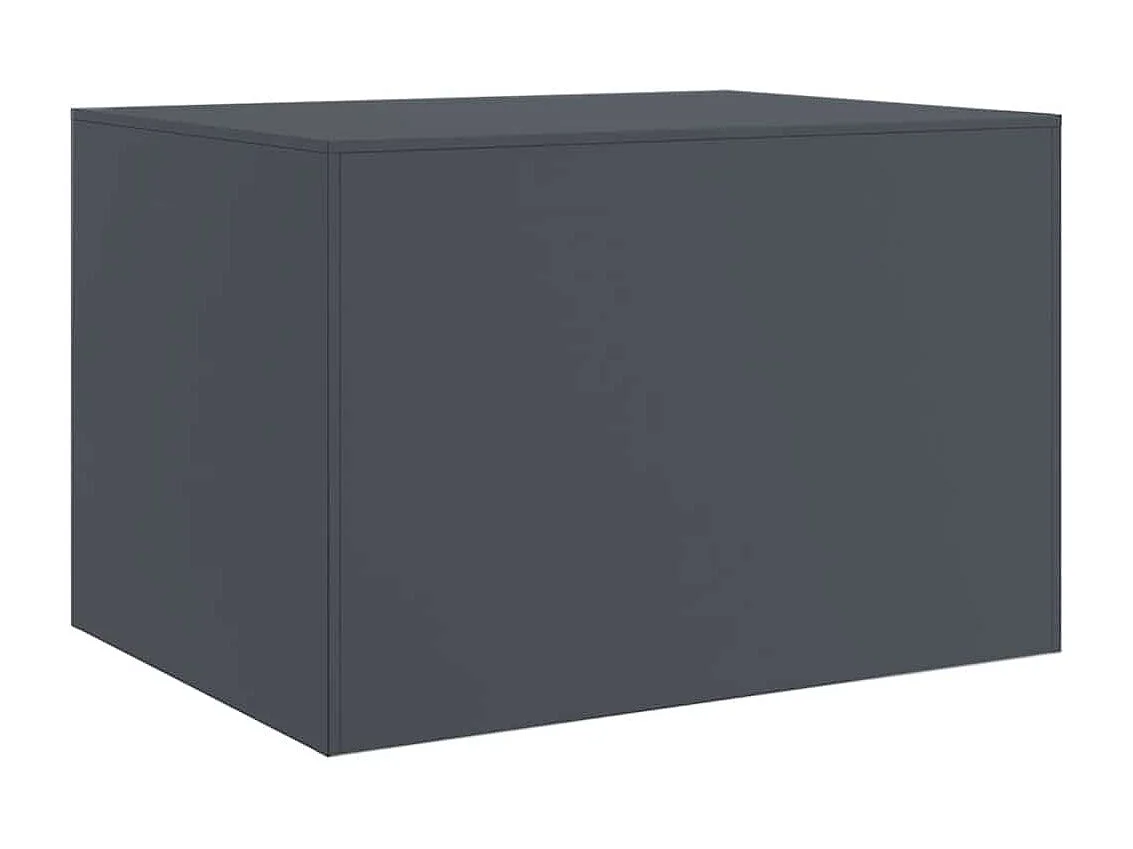 Table basse salon-Table d'appoint anthracite 67x50x44 cm acier SHL93522