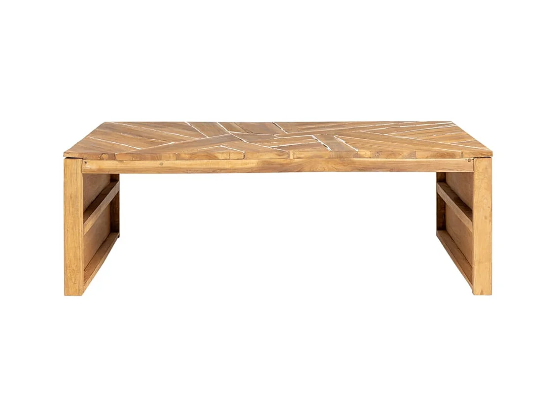 Table basse salon-Table d'appoint Bois de teck massif 110x35x38 cm SHL64104