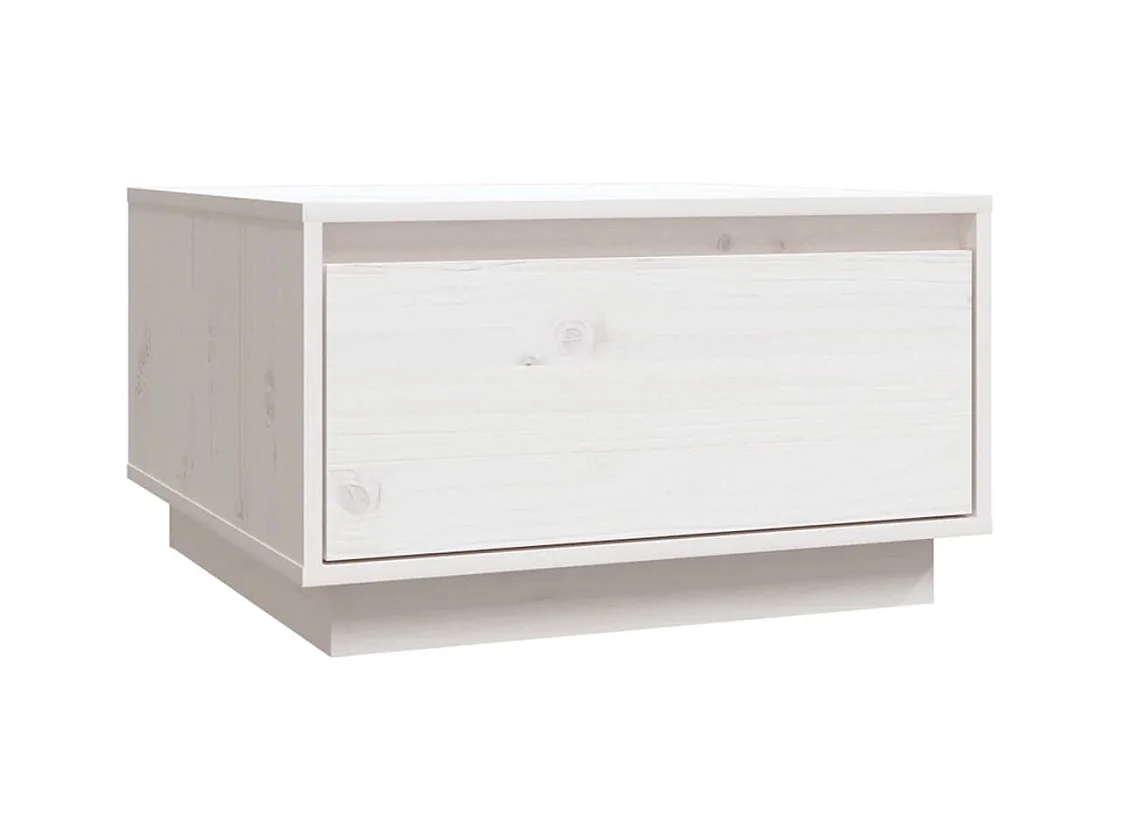 Mesa de centro | Mesa auxiliar madera contrachapada blanco brillo 90x44,5x45 cm SHL3537