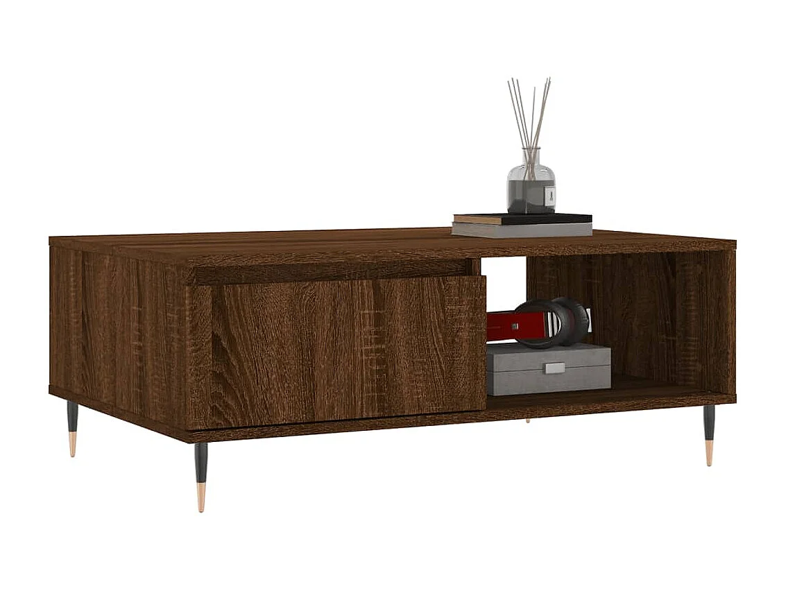 Mesa de centro | Mesa auxiliar madera de ingeniería gris Sonoma 89,5x50x40 cm SHL739283