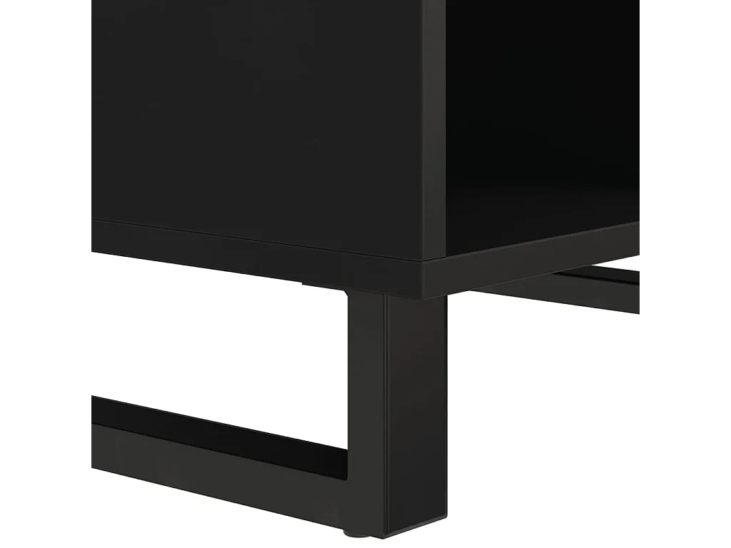 Mesa de centro | Mesa auxiliar con Infinity LED roble ahumado 70x50x50 cm SHL1495