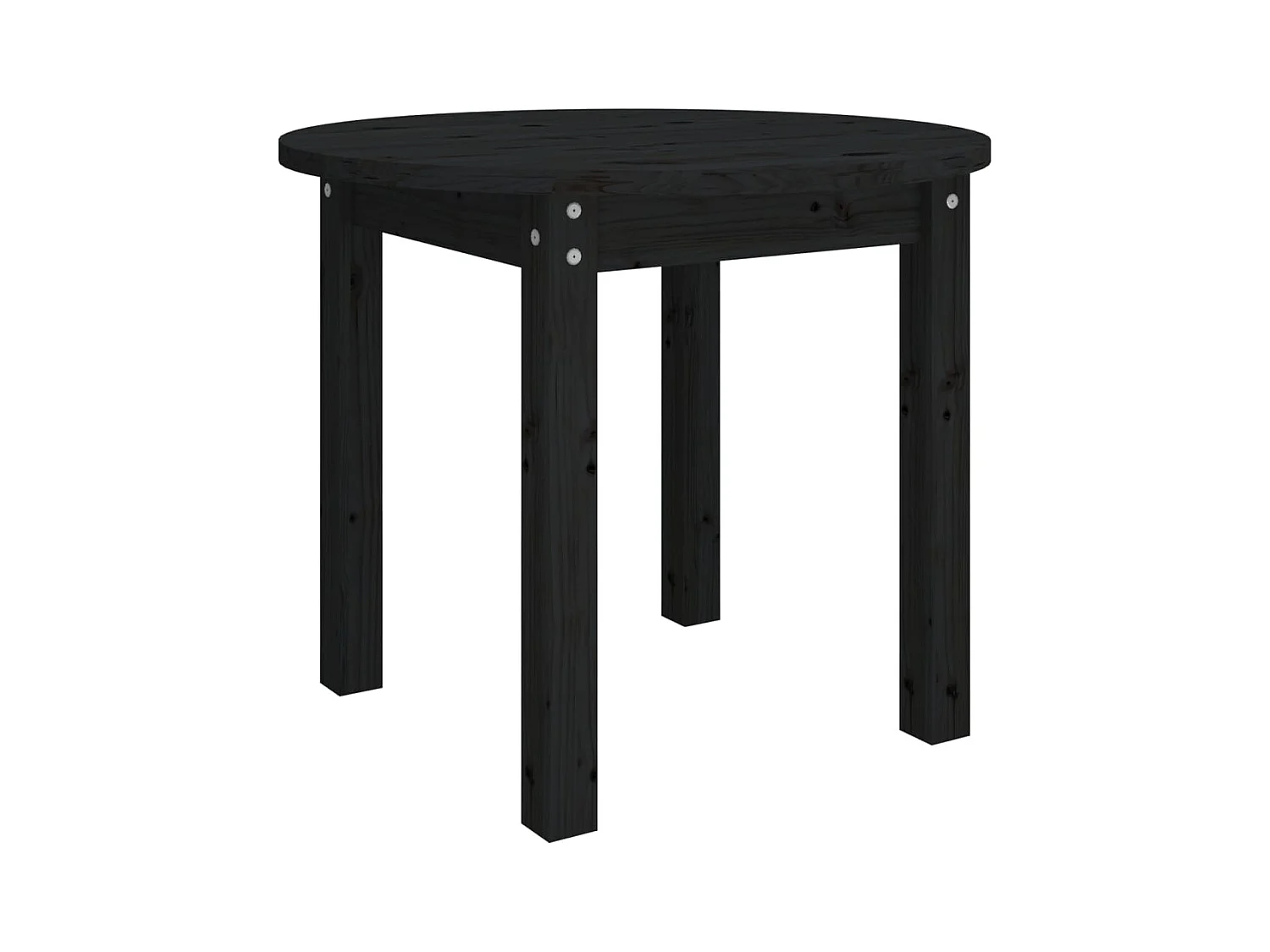Table basse salon-Table d'appoint Noir Ø 55x45 cm Bois massif de pin SHL65622