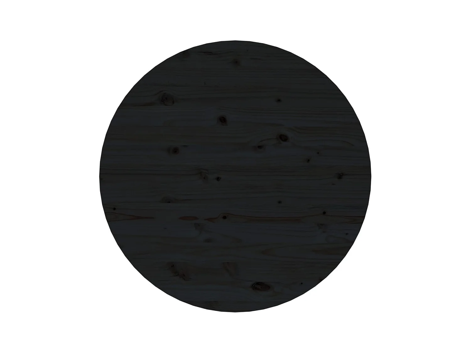 Table basse salon-Table d'appoint Noir Ø 55x45 cm Bois massif de pin SHL65622