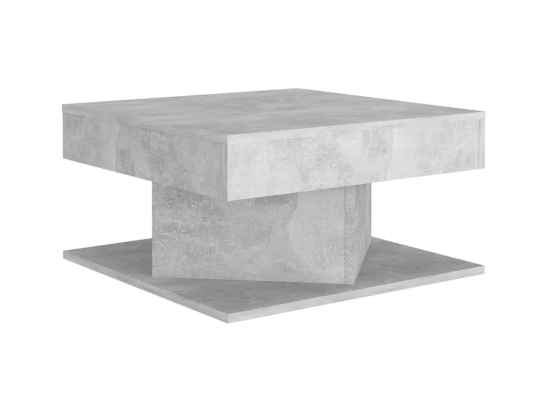 Table basse salon-Table d'appoint Gris béton 57x57x30 cm Bois d’ingénierie SHL94967