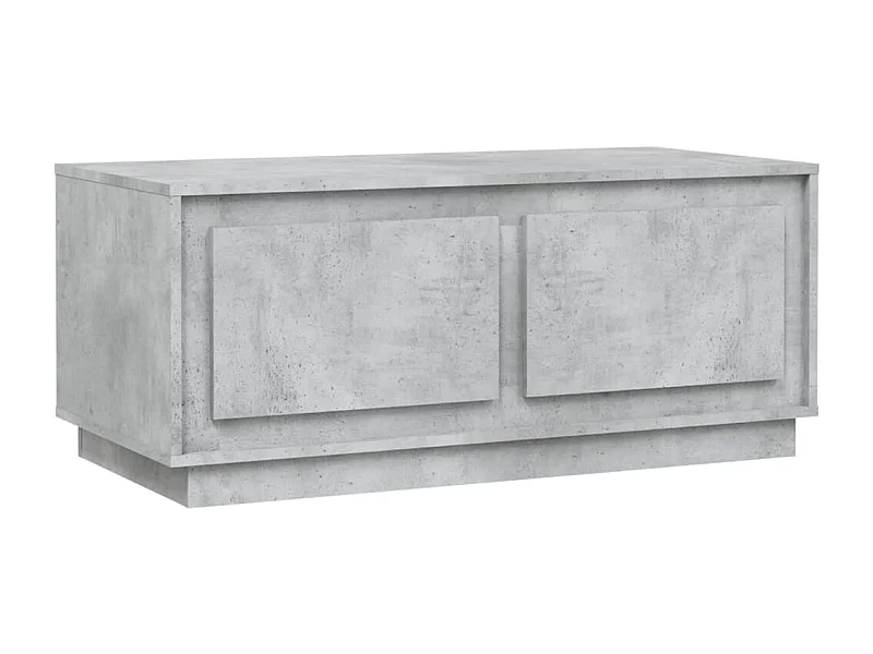 Table basse salon-Table d'appoint gris béton 102x50x44 cm bois d'ingénierie SHL24885