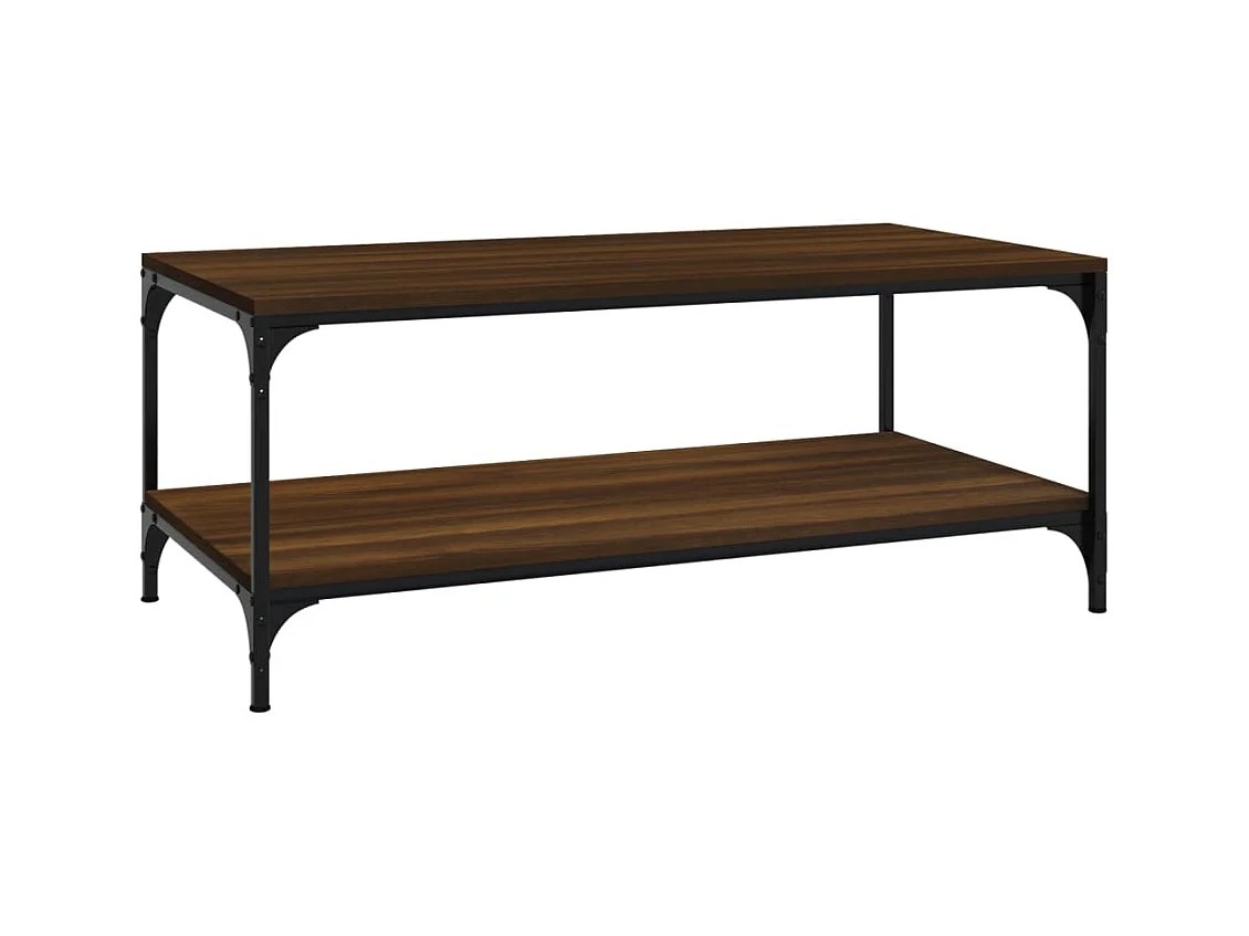 Table basse salon-Table d'appoint Chêne marron 80x50x40 cm Bois d'ingénierie SHL4657