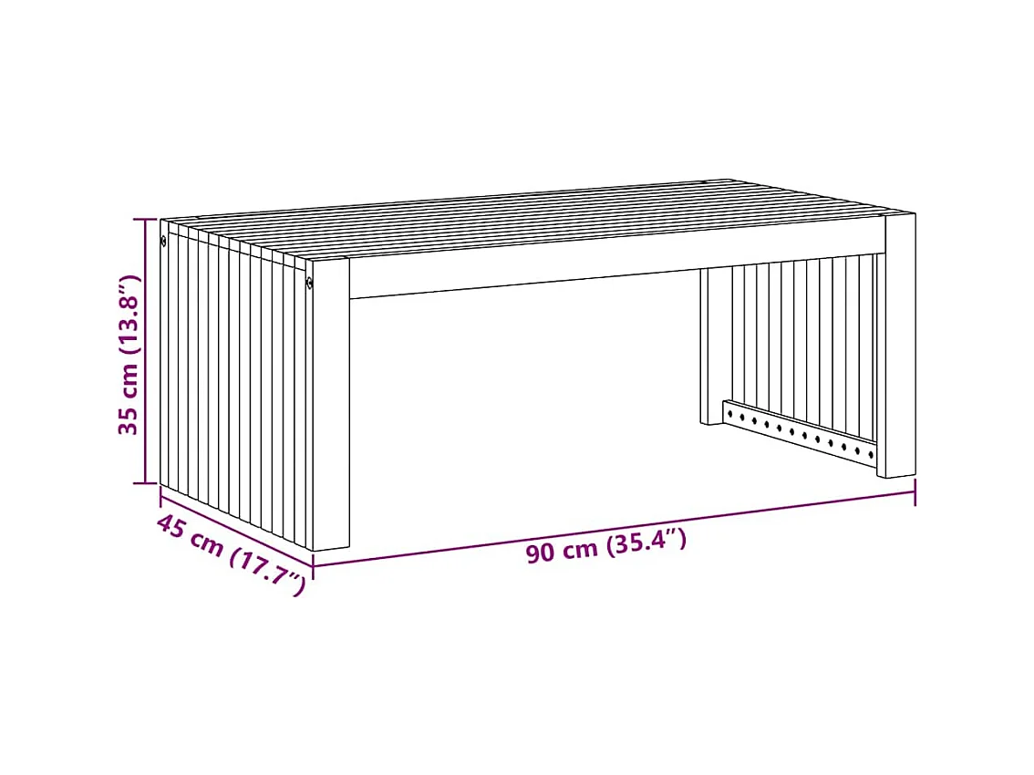 Set mesa de centro madera ingeniería roble marrón 100x48x40 cm SHL210581