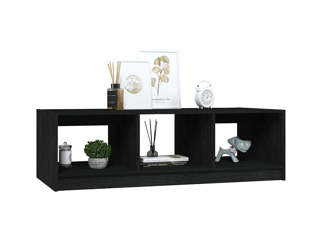 Mesa de centro | Mesa auxiliar de madera maciza de pino gris 71x49x55 cm SHL630605