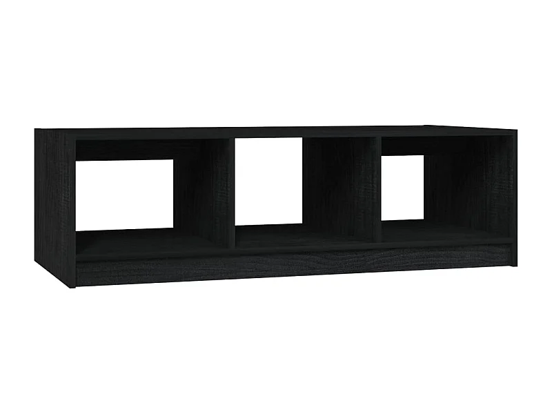 Salontafel | Woonkamertafel | Bijzettafel 110x50x34 cm massief grenenhout zwart