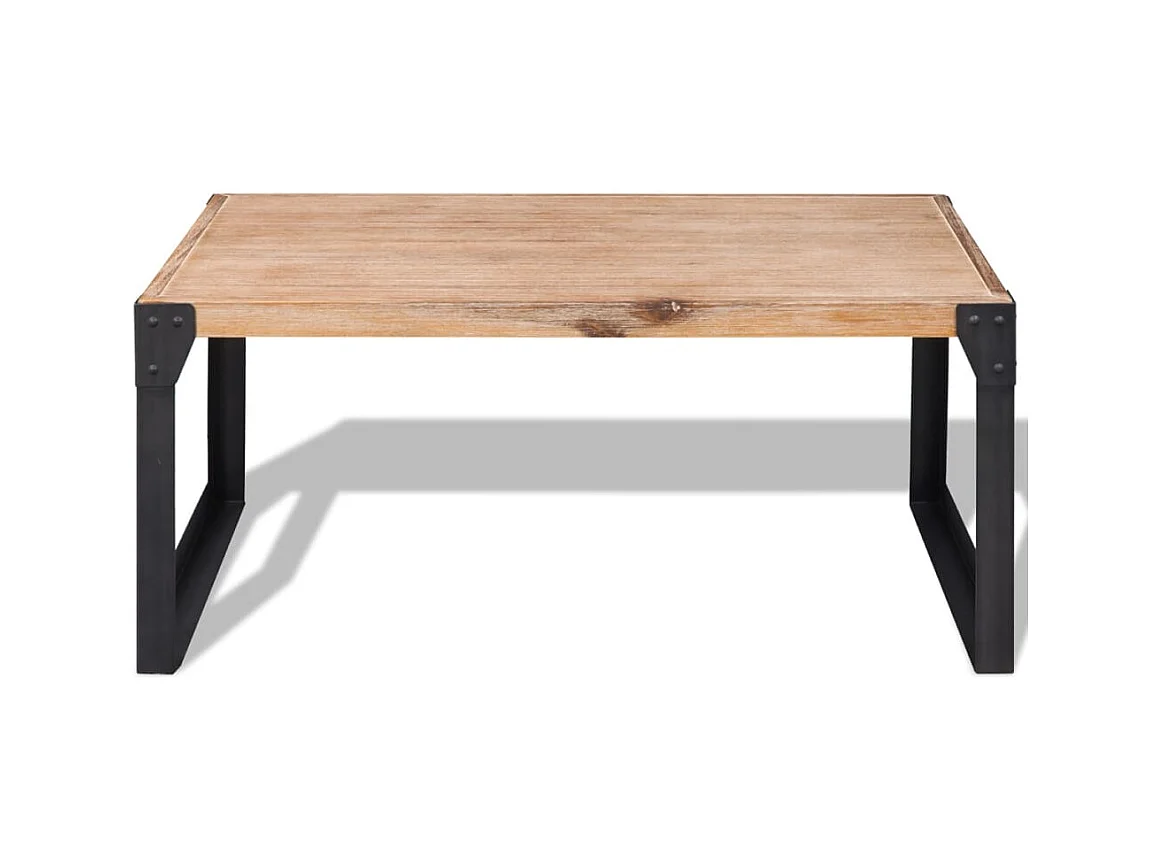Table basse salon-Table d'appoint bois d'acacia massif 100x60x45 cm SHL48467