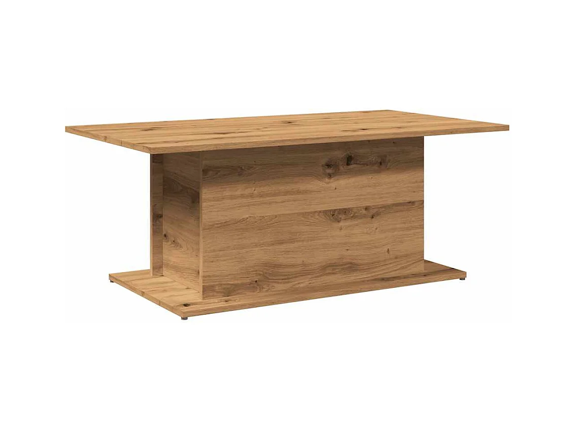 Table basse salon-Table d'appoint chêne artisanal 102x55,5x40 cm bois d'ingénierie SHL7210