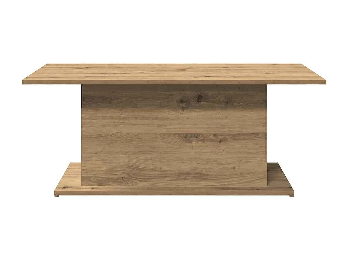 Table basse salon-Table d'appoint chêne artisanal 102x55,5x40 cm bois d'ingénierie SHL7210