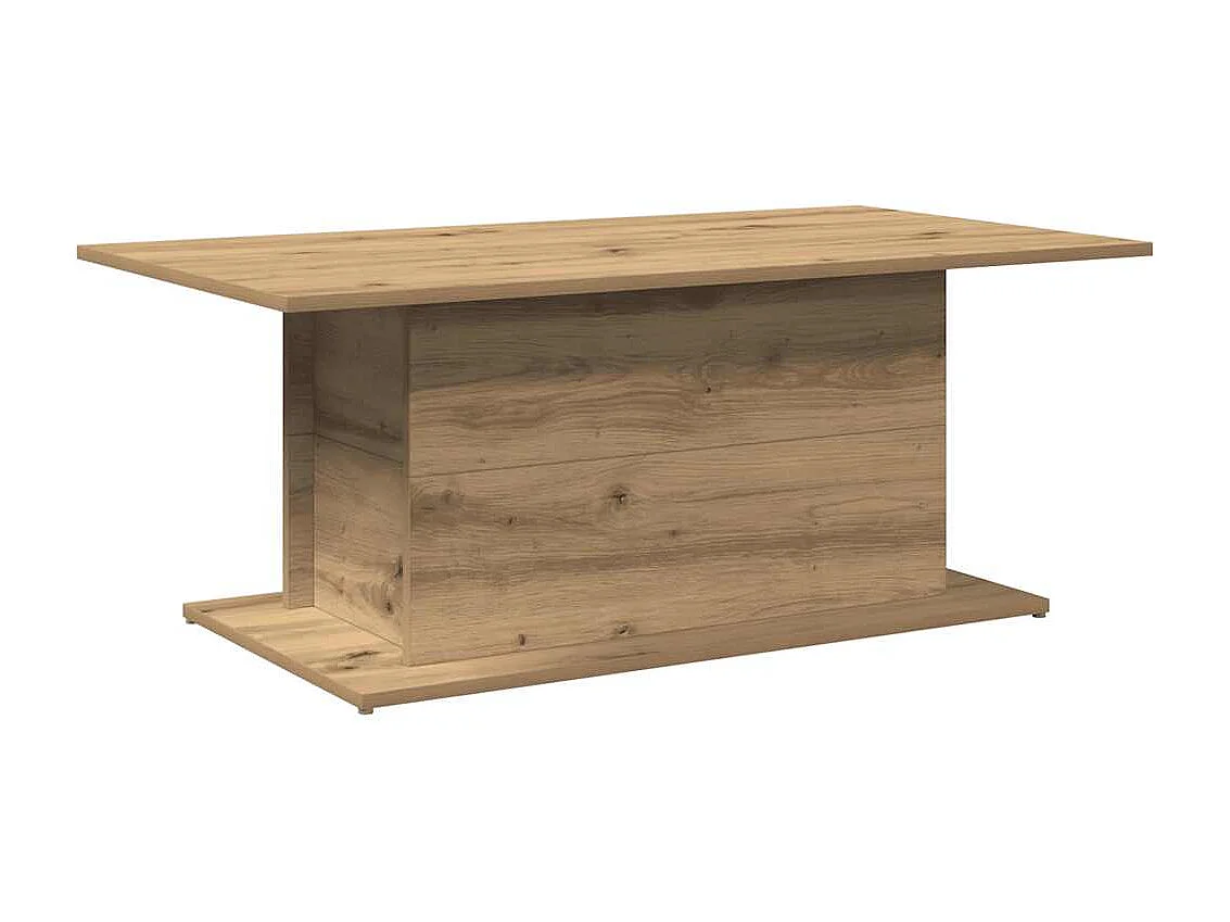 Table basse salon-Table d'appoint chêne artisanal 102x55,5x40 cm bois d'ingénierie SHL7210