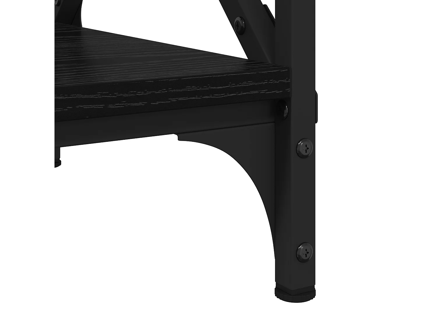 Couchtisch-Beistelltische-Sofatisch Schwarz Eichen-Optik 55x38x45 cm SHL86782