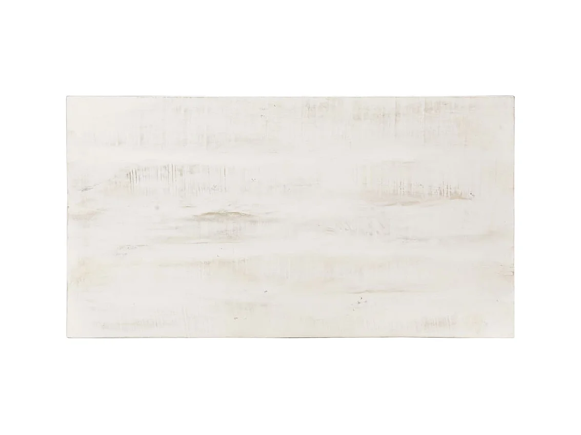 Table basse salon-Table d'appoint Blanc 110x60x45 cm Bois de manguier massif SHL48496