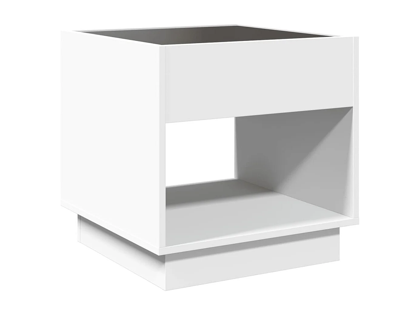 Couchtisch mit Infinity-LED | Beistelltische | Sofatisch Weiß 50x50x50 cm SHL1724