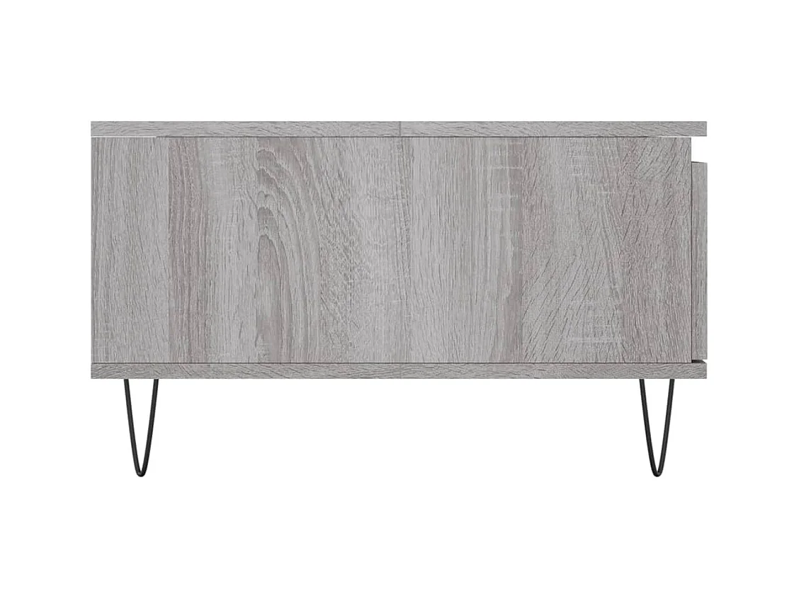 Mesa de centro | Mesa auxiliar madera de ingeniería gris Sonoma 90x90x28 cm SHL22339