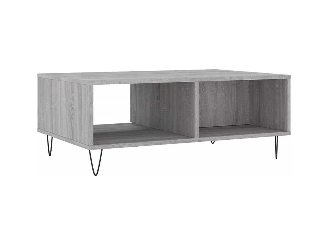 Mesa de centro | Mesa auxiliar madera de ingeniería gris Sonoma 90x90x28 cm SHL22339