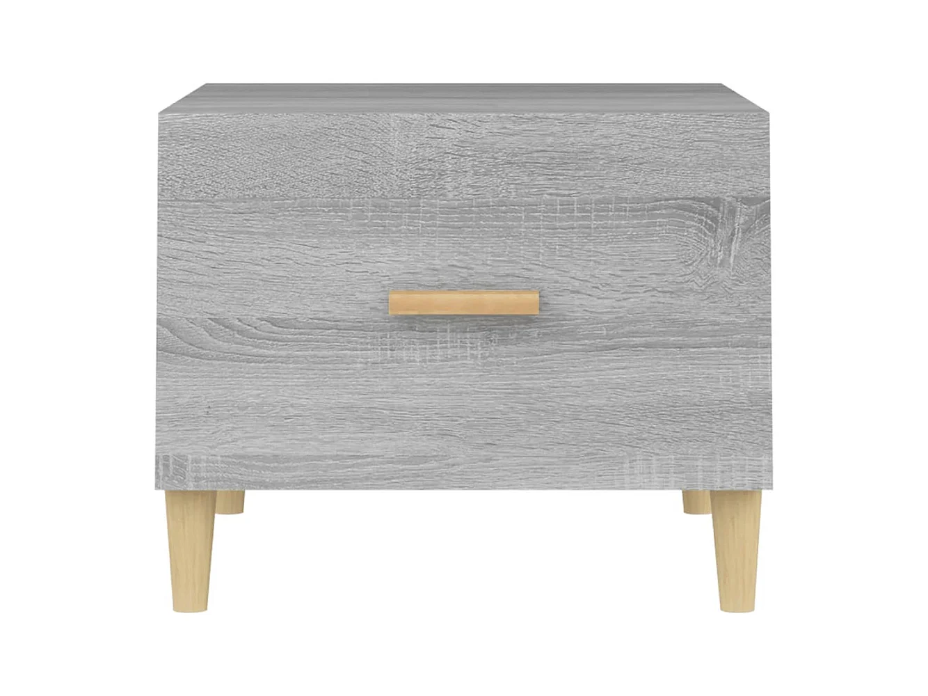 Mesa de centro | Mesa auxiliar madera contrachapada negro 75x50x35 cm SHL310247