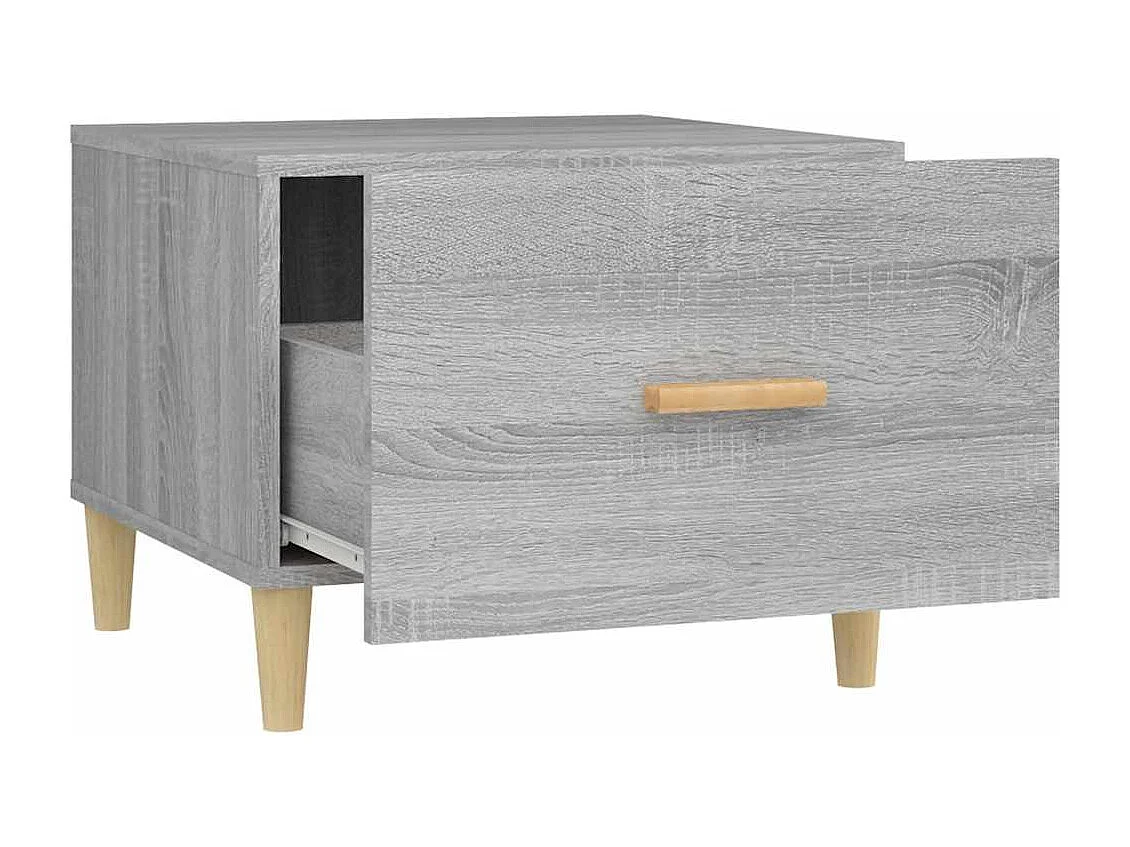 Couchtisch 2er Set-Sofatisch-Beistelltische Grau Sonoma 50x50x40 cm Holzwerkstoff SHL90347