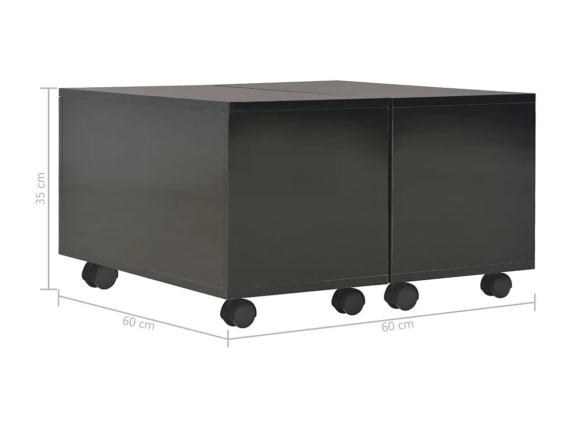 Mesa de centro | Mesa de café | Mesa auxiliar Marrón 80x54x40 cm madera maciza de acacia SHL2270