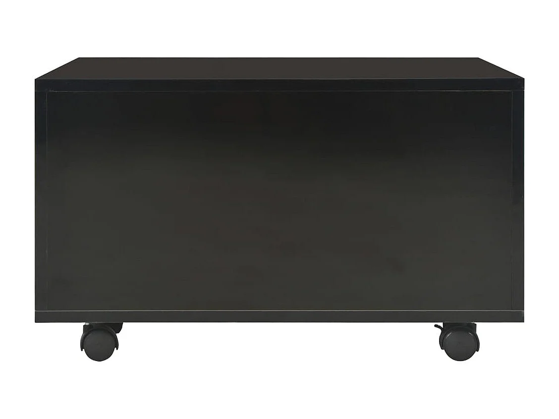 Table basse salon-Table d'appoint Noir brillant 60x60x35 cm Bois d'ingénierie SHL95983