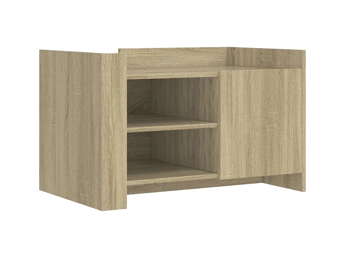 Table basse salon-Table d'appoint chêne sonoma 80x50x50 cm bois d'ingénierie SHL16222