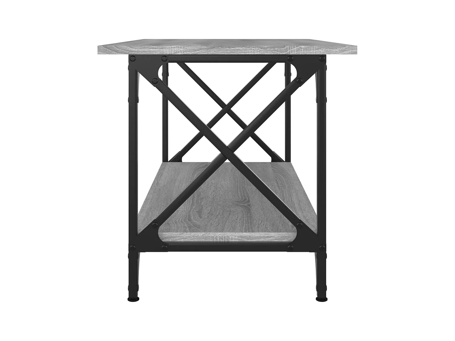 Mesa de centro | Mesa auxiliar madera de ingeniería gris hormigón 90x90x28 cm SHL3797