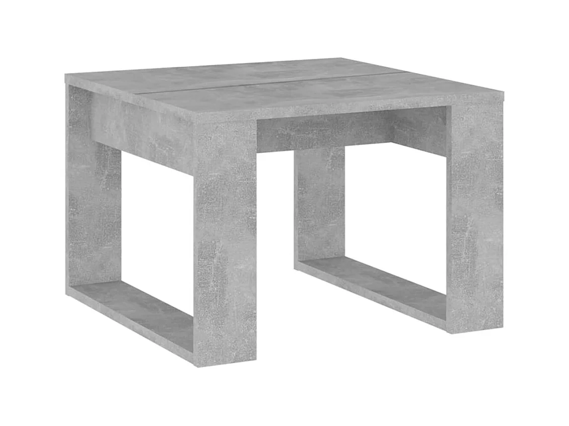 Table basse salon-Table d'appoint Gris béton 50x50x35 cm Bois d’ingénierie SHL5275