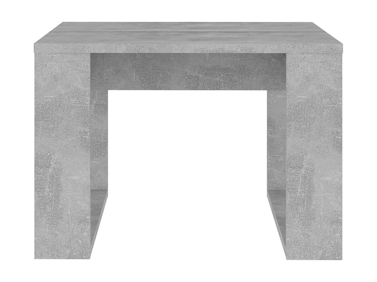 Couchtisch-Beistelltische-Sofatisch Betongrau 50x50x35 cm Holzwerkstoff SHL23955