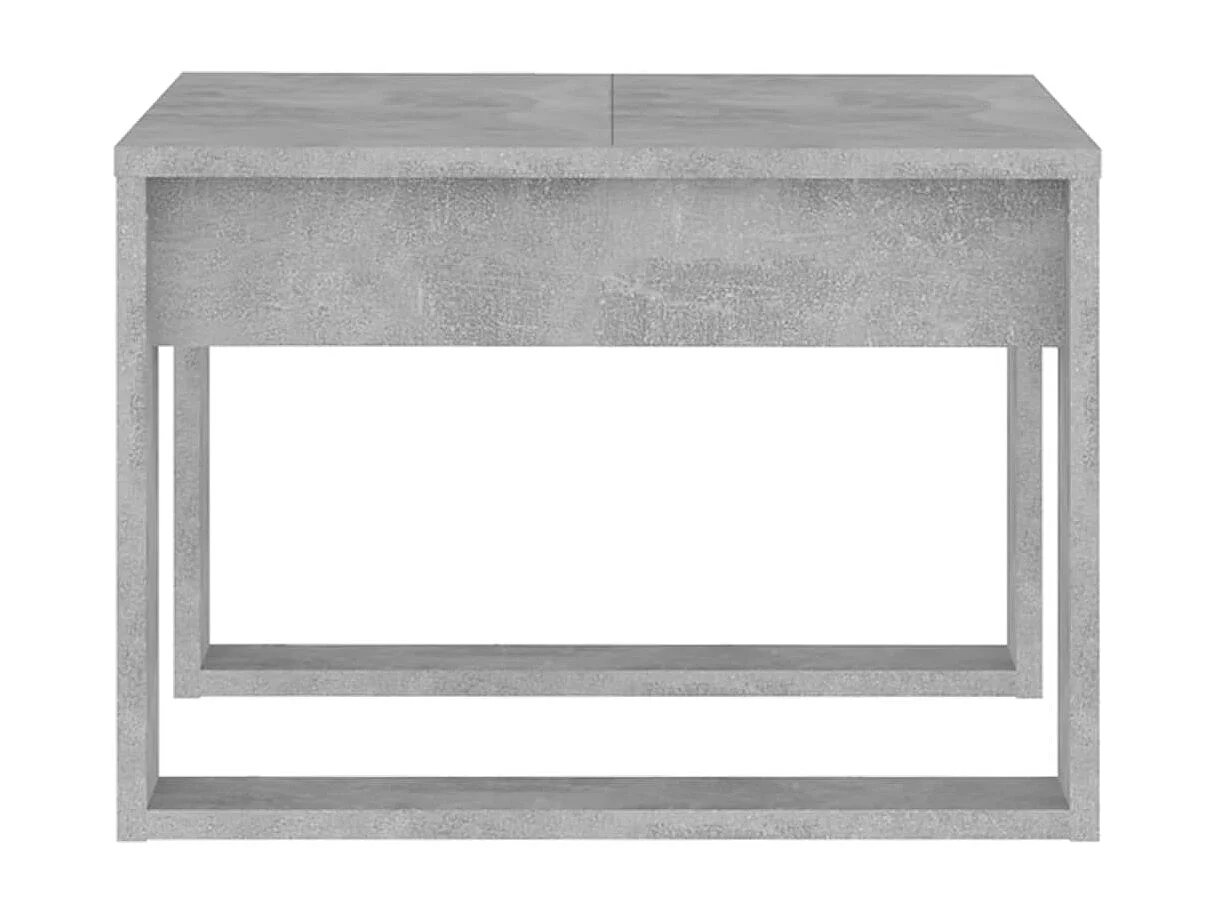 Couchtisch-Beistelltische-Sofatisch Betongrau 50x50x35 cm Holzwerkstoff SHL23955