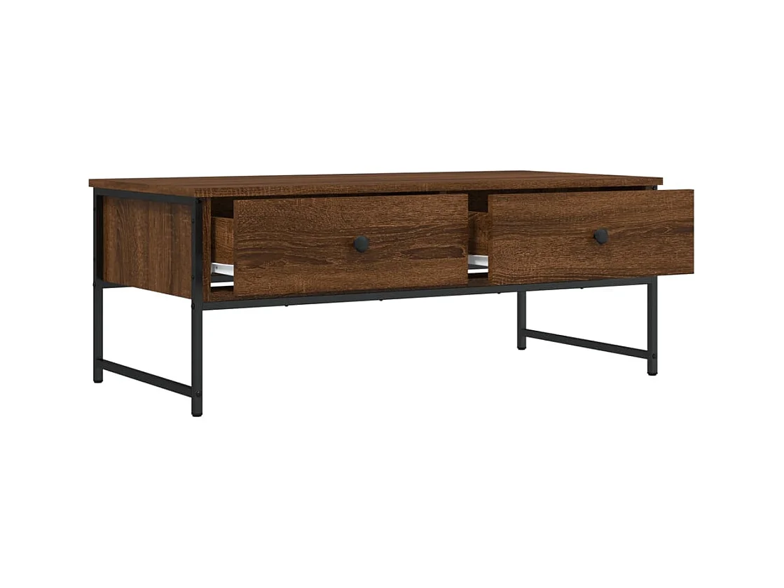 Mesa de centro-Mesa auxiliar de madera maciza de acacia 90x30x40 cm SHL4661