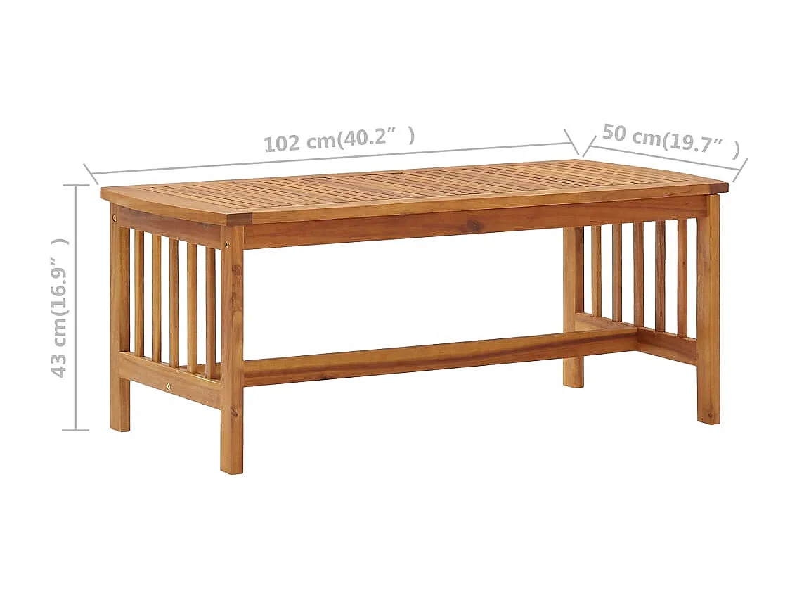 Mesa de centro | Mesa de café | Mesa auxiliar Roble negro 100x51x45 cm Madera contrachapada SHL3195