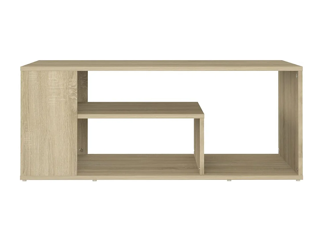 Mesa de centro | Mesa auxiliar de madera de ingeniería blanca 100x50x50 cm SHL4963