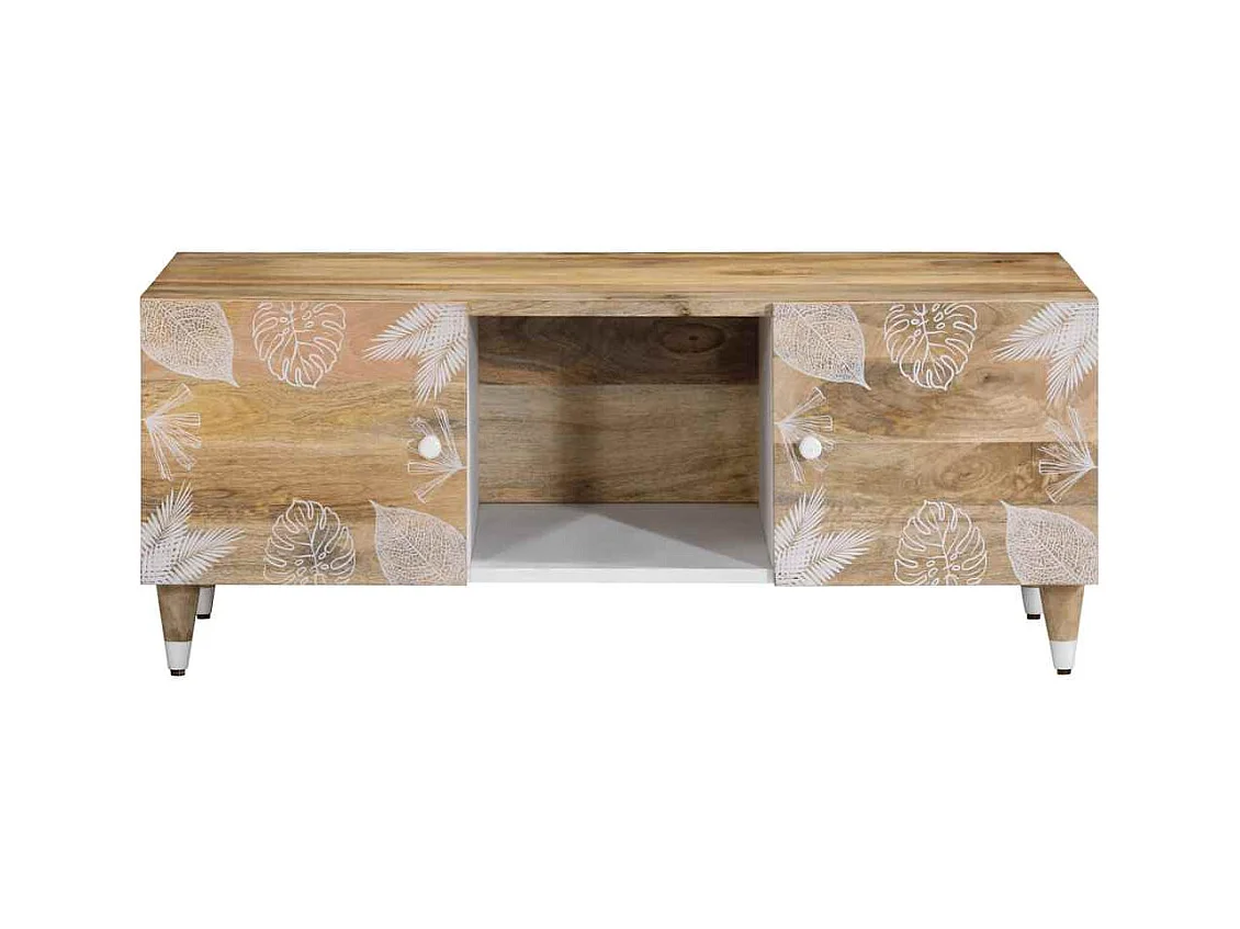 Table basse salon-Table d'appoint 100x54x40 cm bois de manguier massif SHL90455