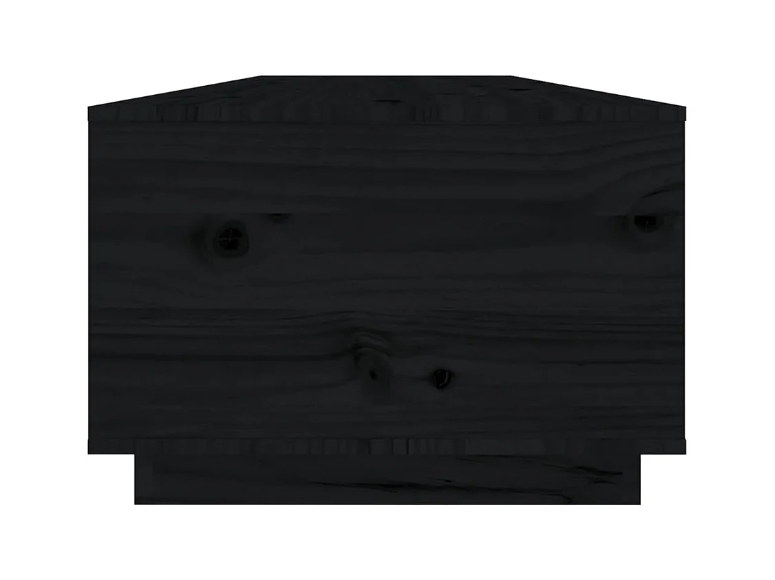 Mesa de centro | Mesa auxiliar madera contrachapada negro 90x50x40 cm SHL2435