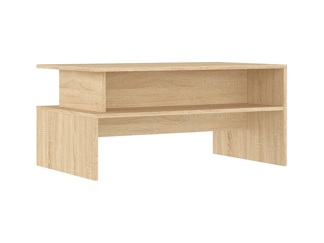 Mesa de centro | Mesa de apoio 90x55x42.5 cm derivados madeira carvalho sonoma