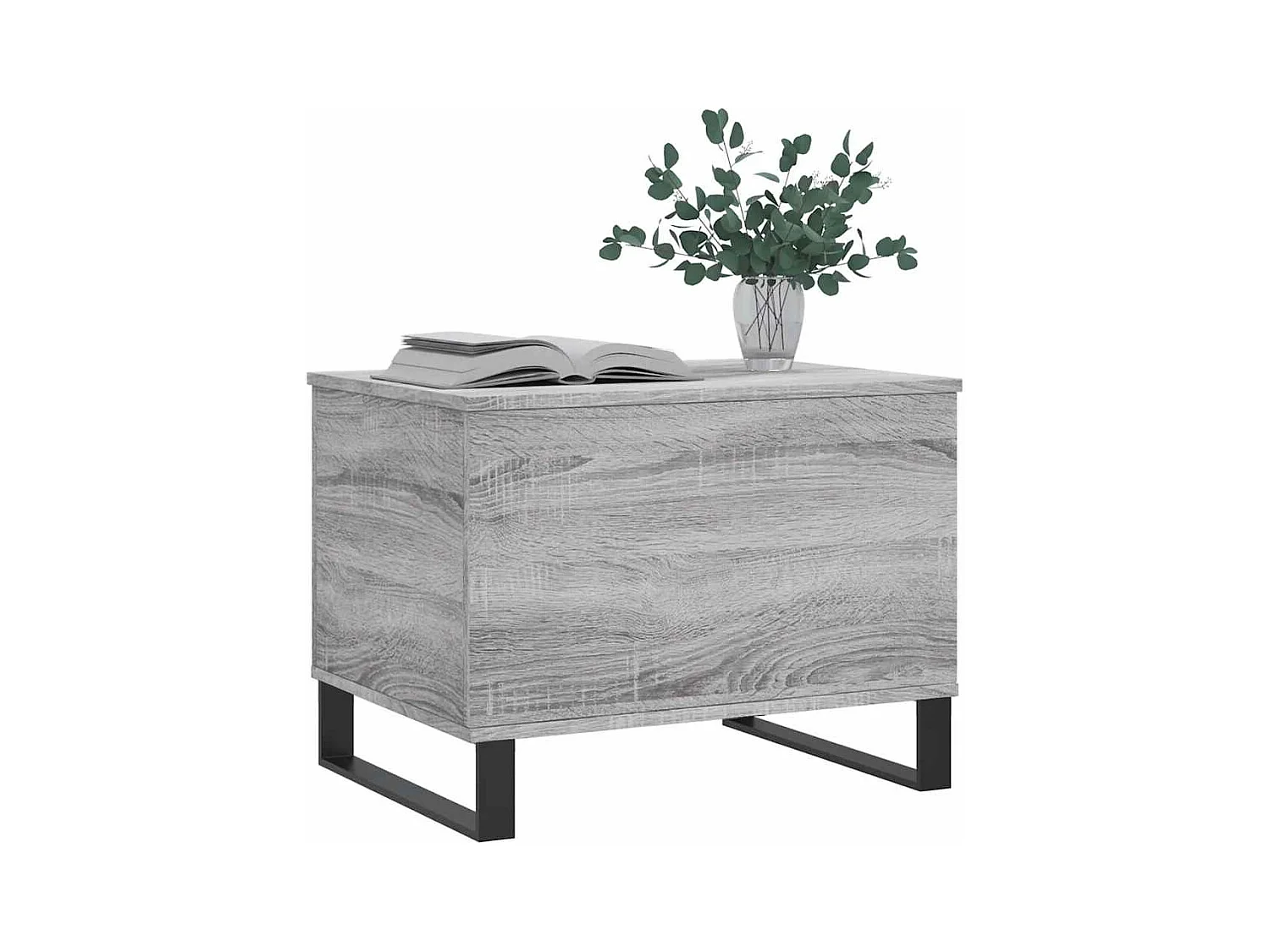 Mesa de centro | Mesa auxiliar superficie de vidrio 2 uds acero 40x40x45 cm SHL3574