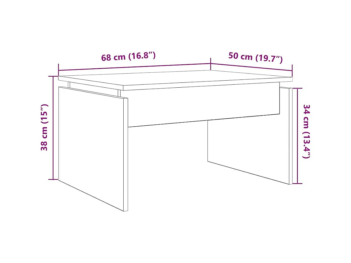 Mesa de centro-Mesa auxiliar negro brillante SHL595932