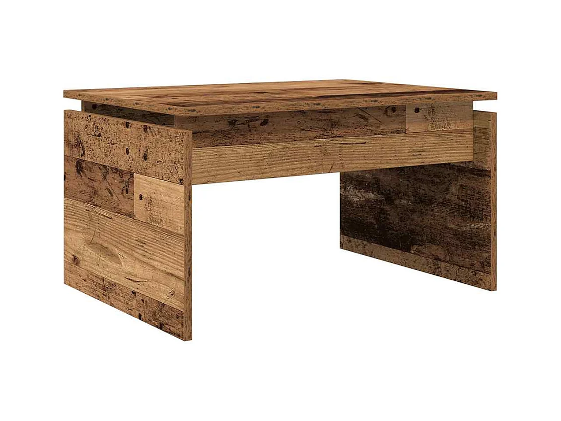 Table basse salon-Table d'appoint vieux bois 68x50x38 cm bois d'ingénierie SHL87478