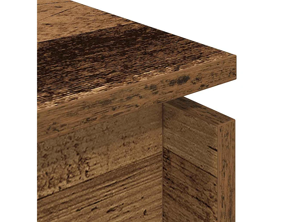 Table basse salon-Table d'appoint vieux bois 68x50x38 cm bois d'ingénierie SHL87478