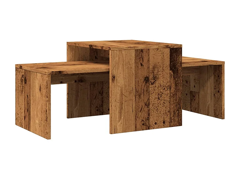 Couchtisch-Wohnzimmertisch-Beistelltische Altholz-Optik 100x48x40 cm Holzwerkstoff SHL9412