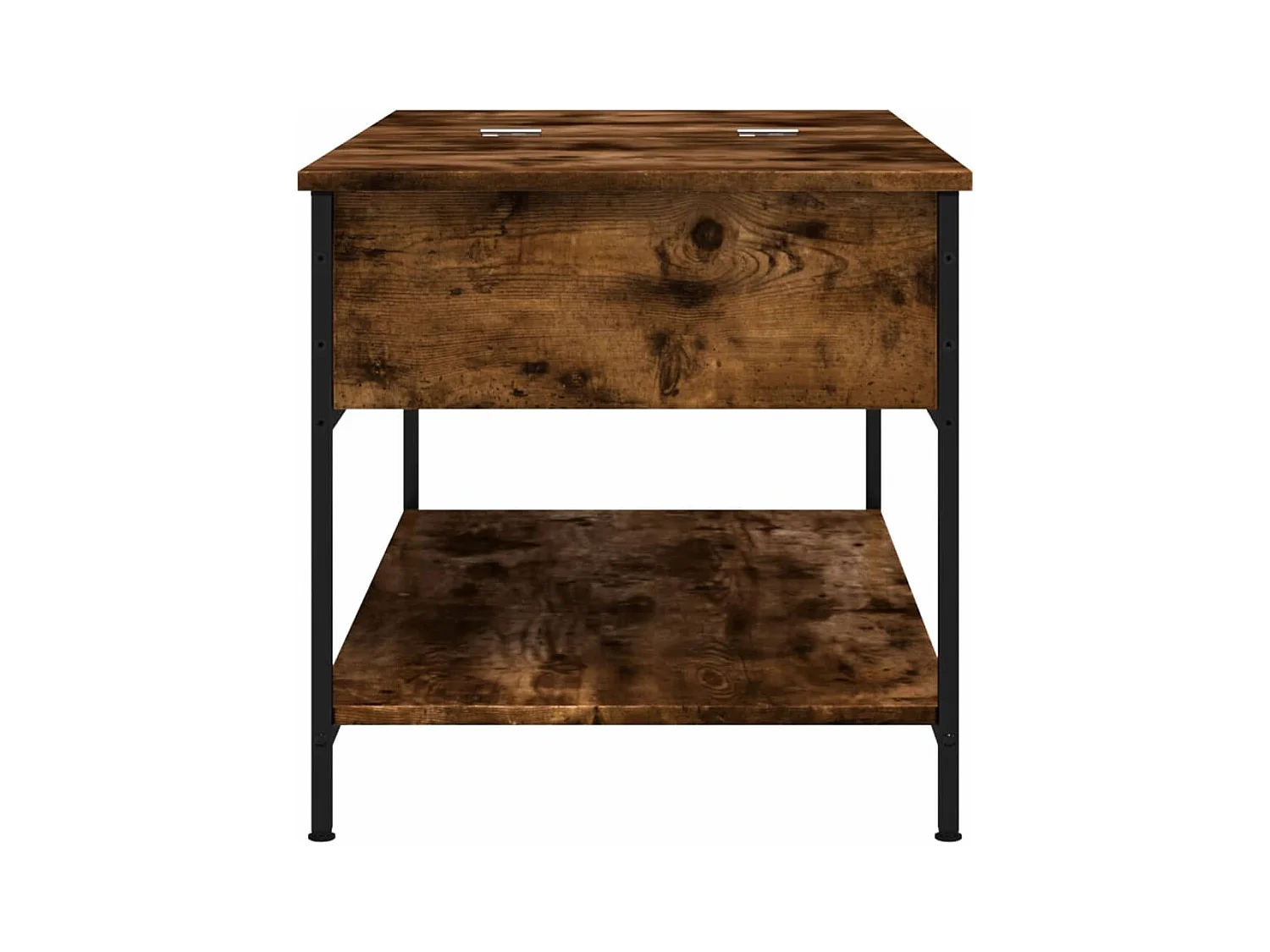 Mesa de centro-Mesa auxiliar de madera maciza reciclada 70x70x38 cm SHL1519