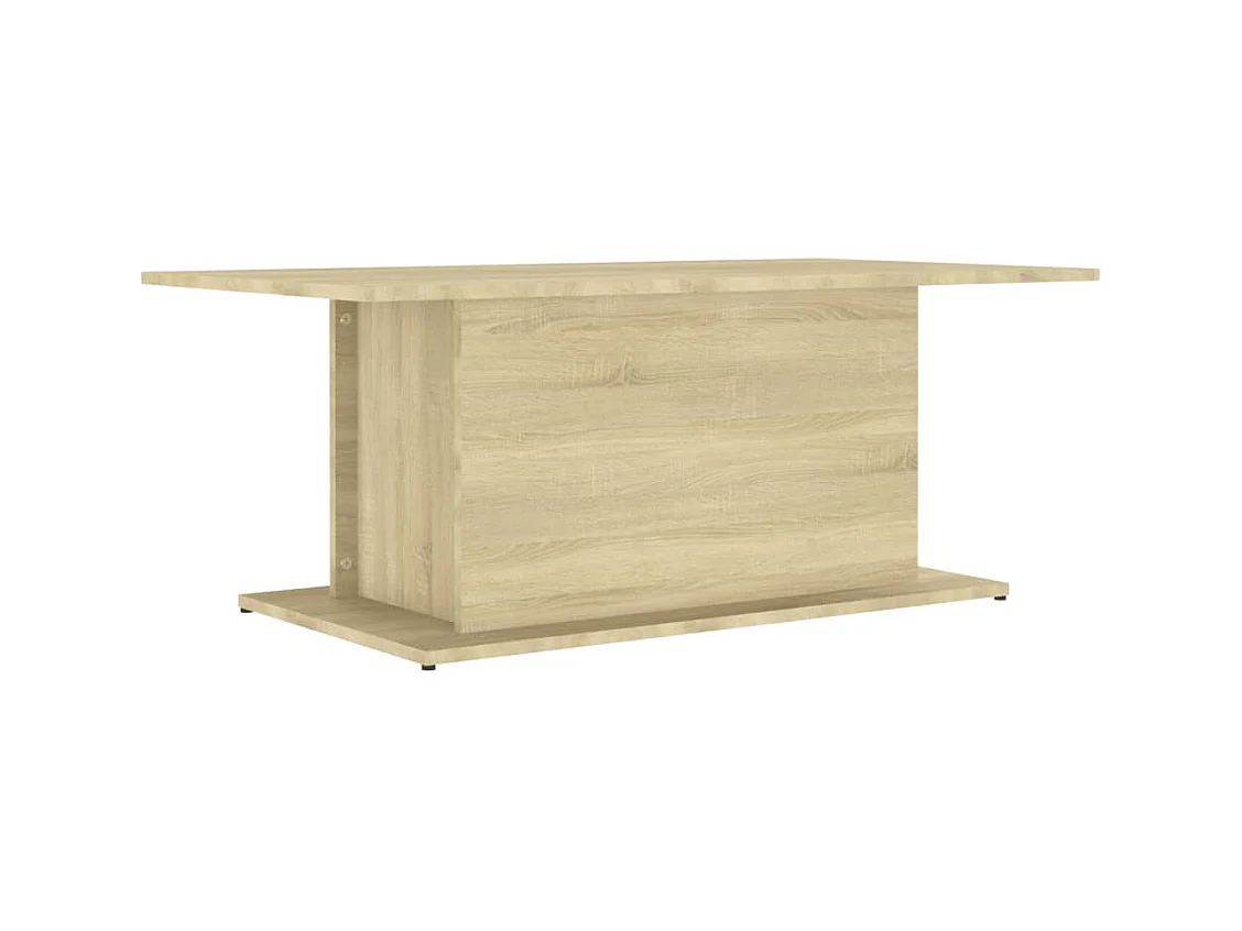 Table basse salon-Table d'appoint chêne sonoma 102x55,5x40 cm bois d'ingénierie SHL92646