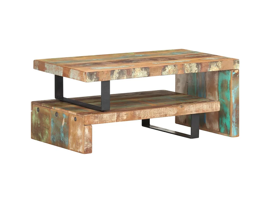 Ensemble de table basse 2 pcs Bois de récupération massif SHL61948