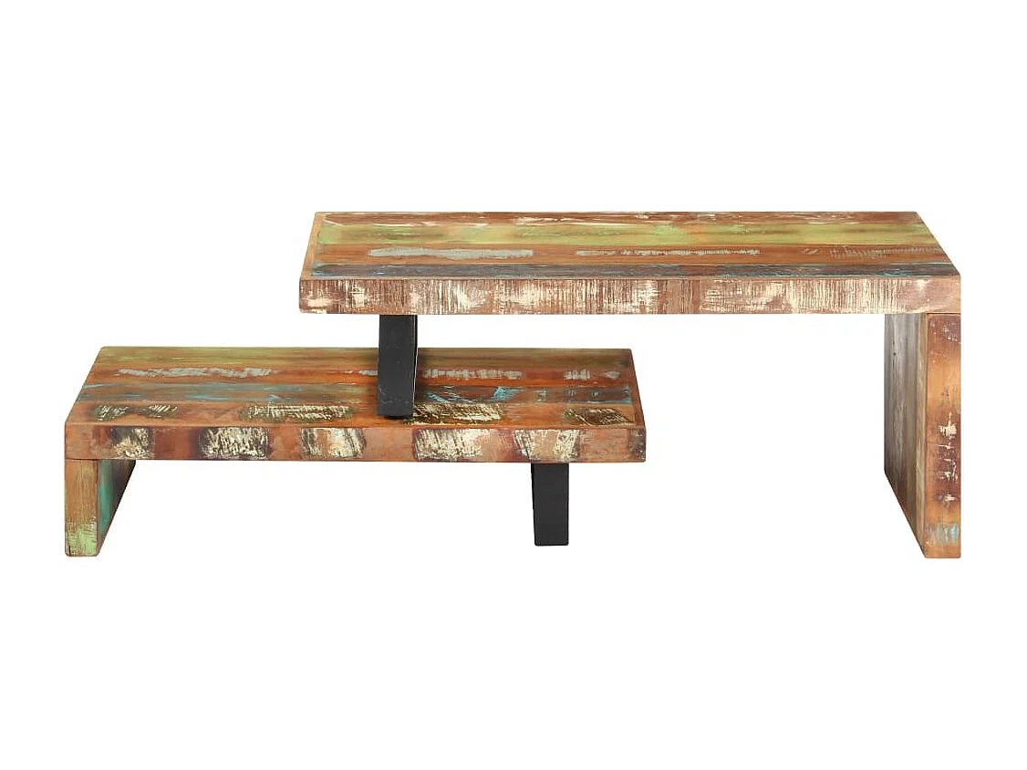 Couchtisch 2er Set-Beistelltisch Recyceltes Massivholz SHL73103