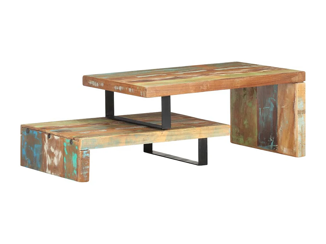 Couchtisch 2er Set-Beistelltisch Recyceltes Massivholz SHL73103