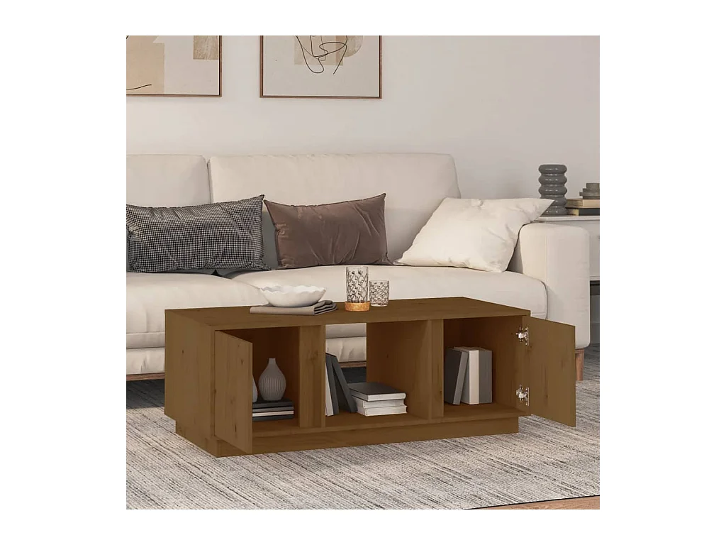 Mesa de centro | Mesa auxiliar madera contrachapada gris hormigón 90x50x40 cm SHL3376